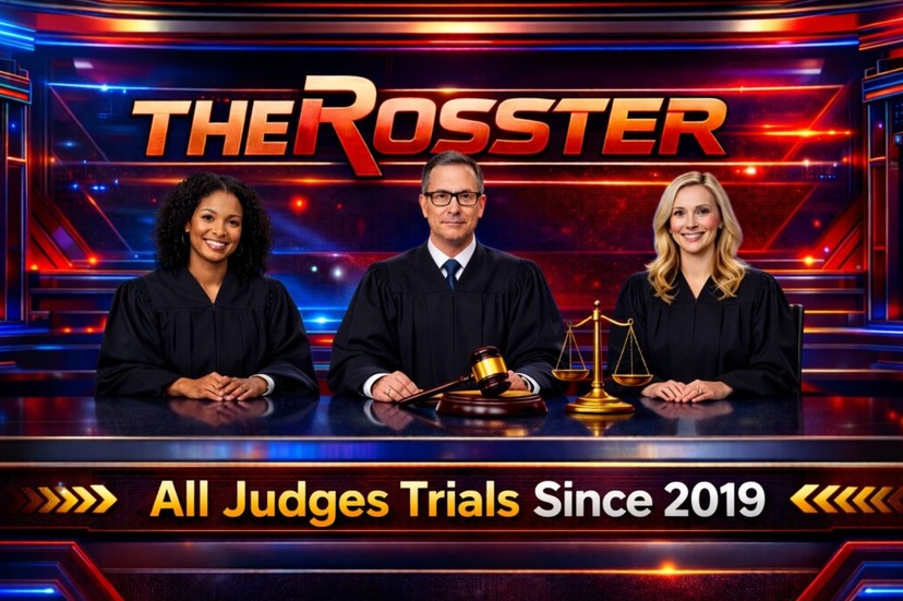 Harris County criminal judge trial results showing guilty and not guilty verdicts by judge from 2019 to present.