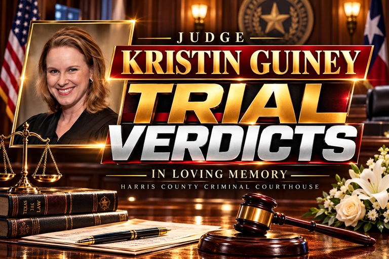 The Judge Kristin Guiney Memorial Trial Verdicts of the Week - Harris County Criminal Courthouse