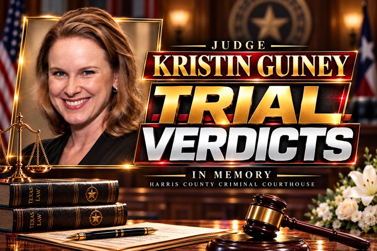 The Kristin Guiney Memorial Trial Verdicts for the week - Harris County Criminal Courthouse
